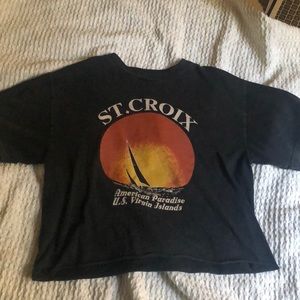 St. Croix cropped tee